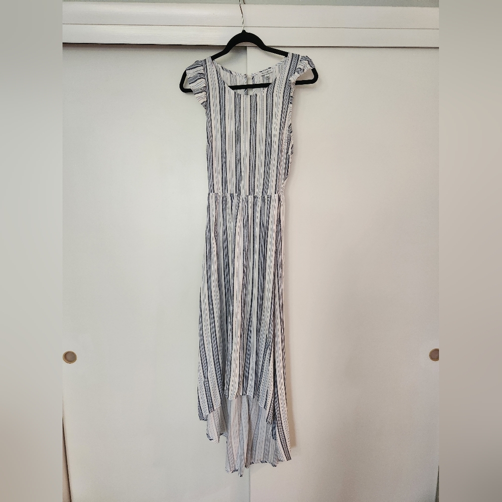 Love Fire Striped HiLo Maxi Dress Size Medium